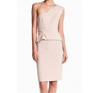 Vince Camuto One-Shoulder Sheath Dress